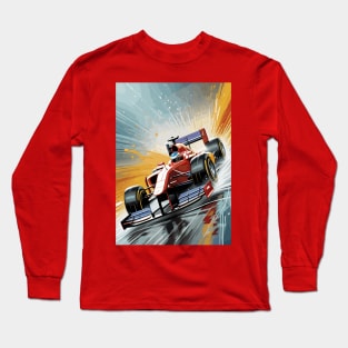 F1 Car Splatter Poster Long Sleeve T-Shirt